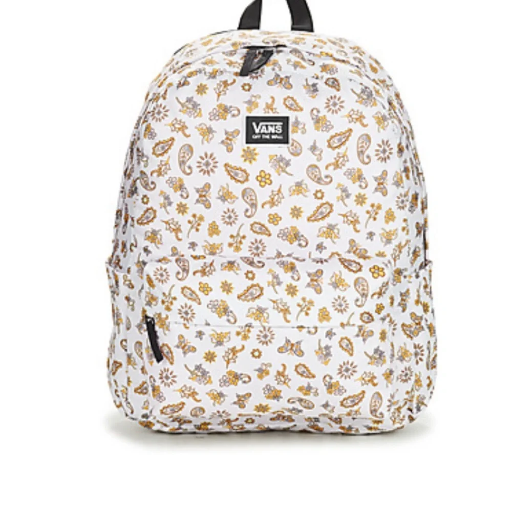 VANS Old Skool H20 Backpack Unisex Beige Polyester Laptop Sleeve Zip VN0A5I13CDM